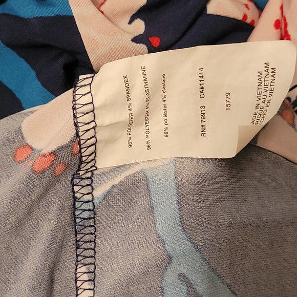 A PEA IN THE POD BLUE & PINK FLORAL MATERNITY DRESS - Picture 5 of 5